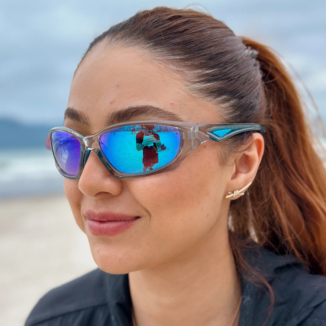 Sky - Óculos de Sol para Corrida Ciclismo e Beach Tennis