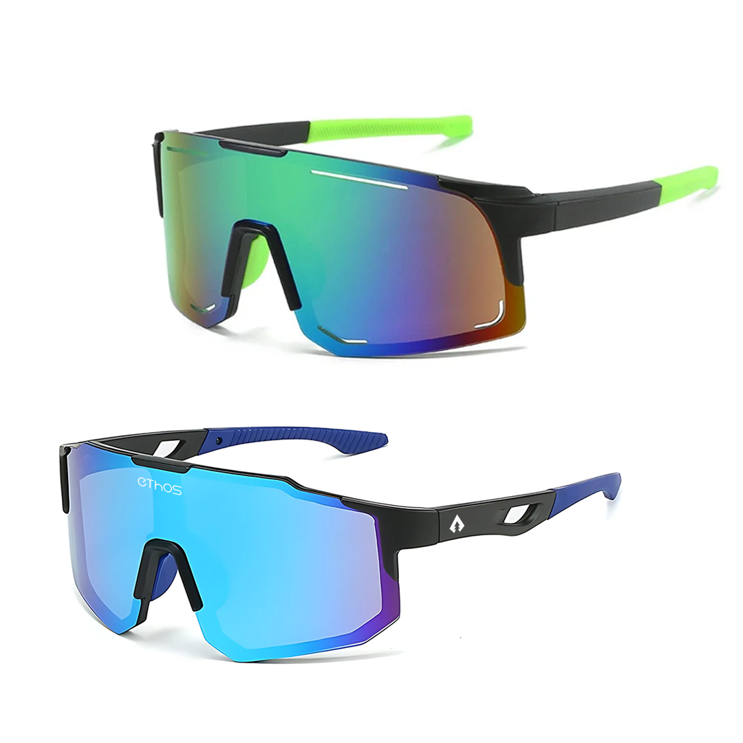 Kit Windproof + Block - Óculos de Sol para Corrida Ciclismo