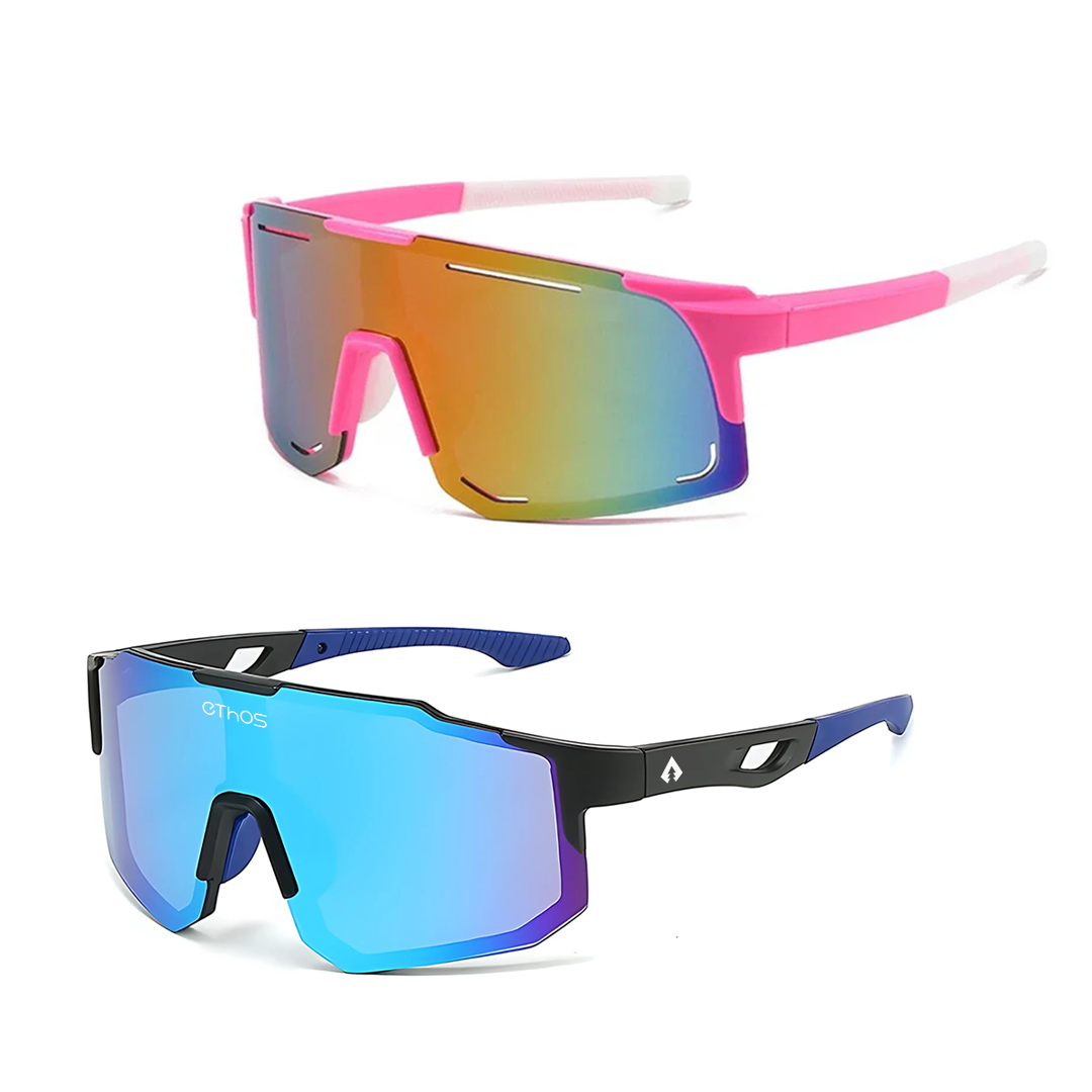 Kit Windproof + Block - Óculos de Sol para Corrida Ciclismo