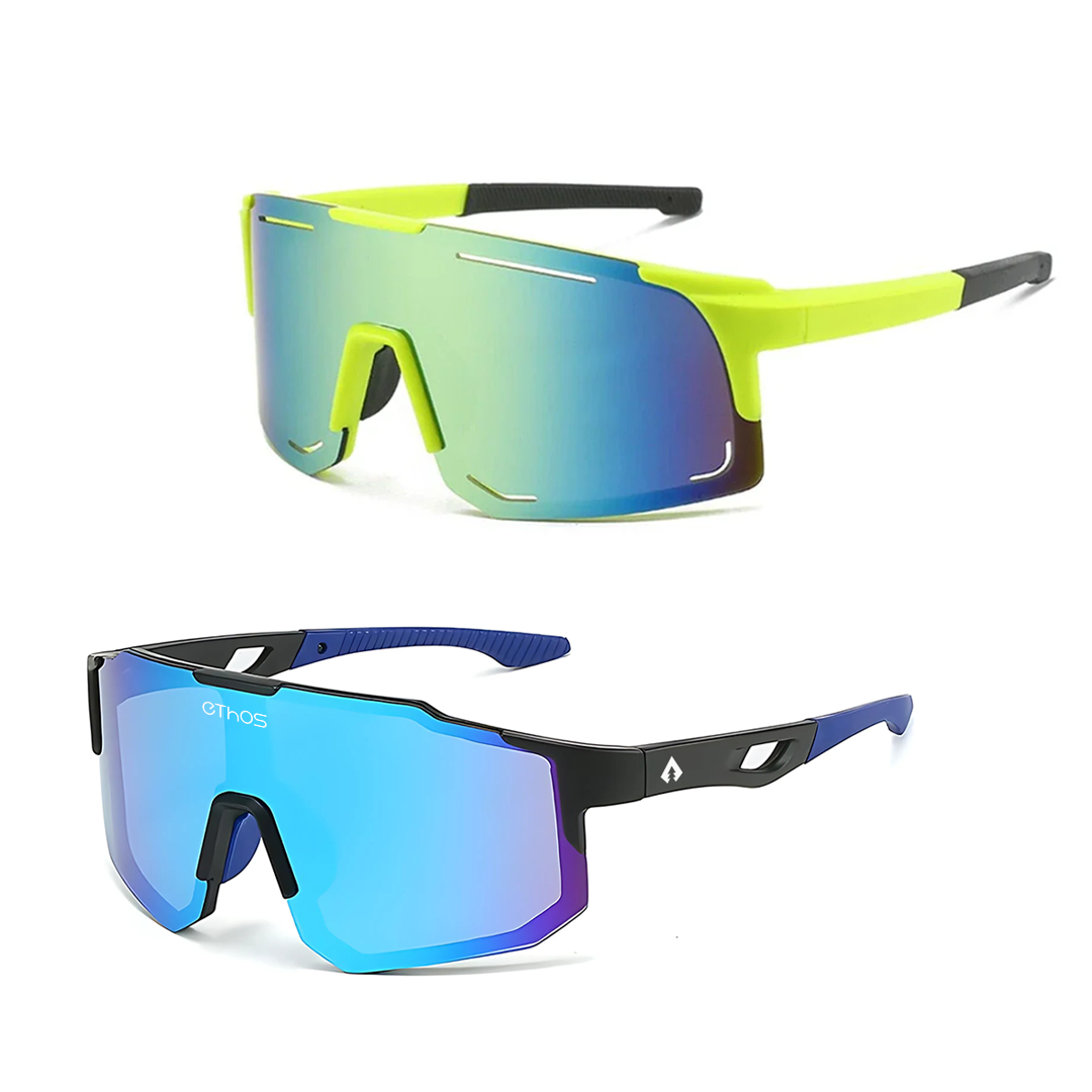 Kit Windproof + Block - Óculos de Sol para Corrida Ciclismo