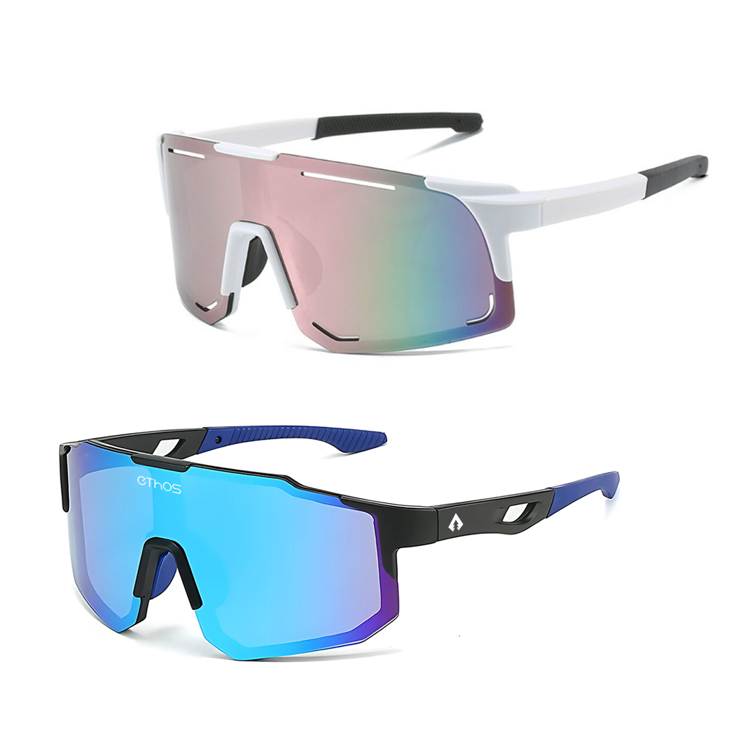 Kit Windproof + Block - Óculos de Sol para Corrida Ciclismo