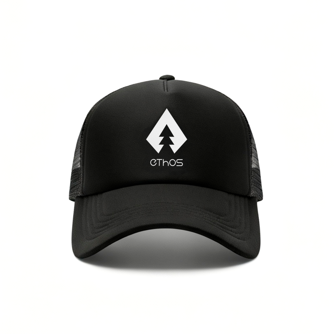 Boné Ethos Trucker Preto Unissex