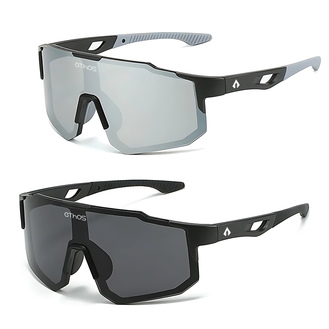 Kit 2 Windproof - Óculos de Sol para Corrida Ciclismo