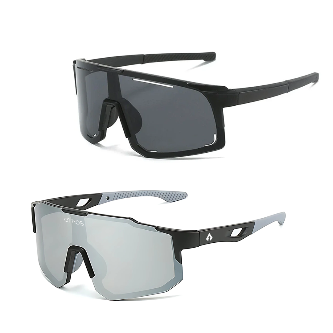 Kit Windproof + Block - Óculos de Sol para Corrida Ciclismo