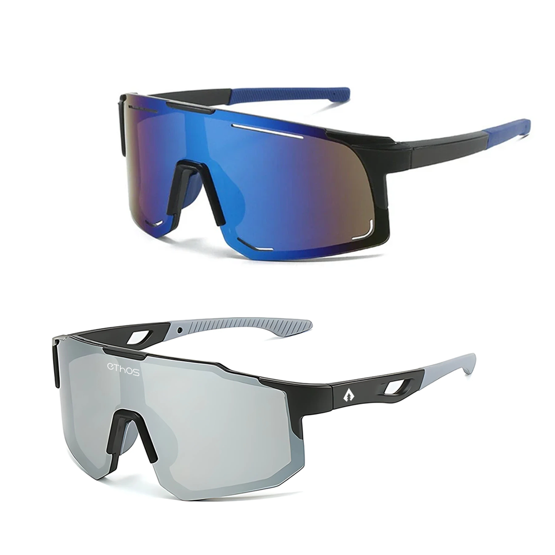 Kit Windproof + Block - Óculos de Sol para Corrida Ciclismo