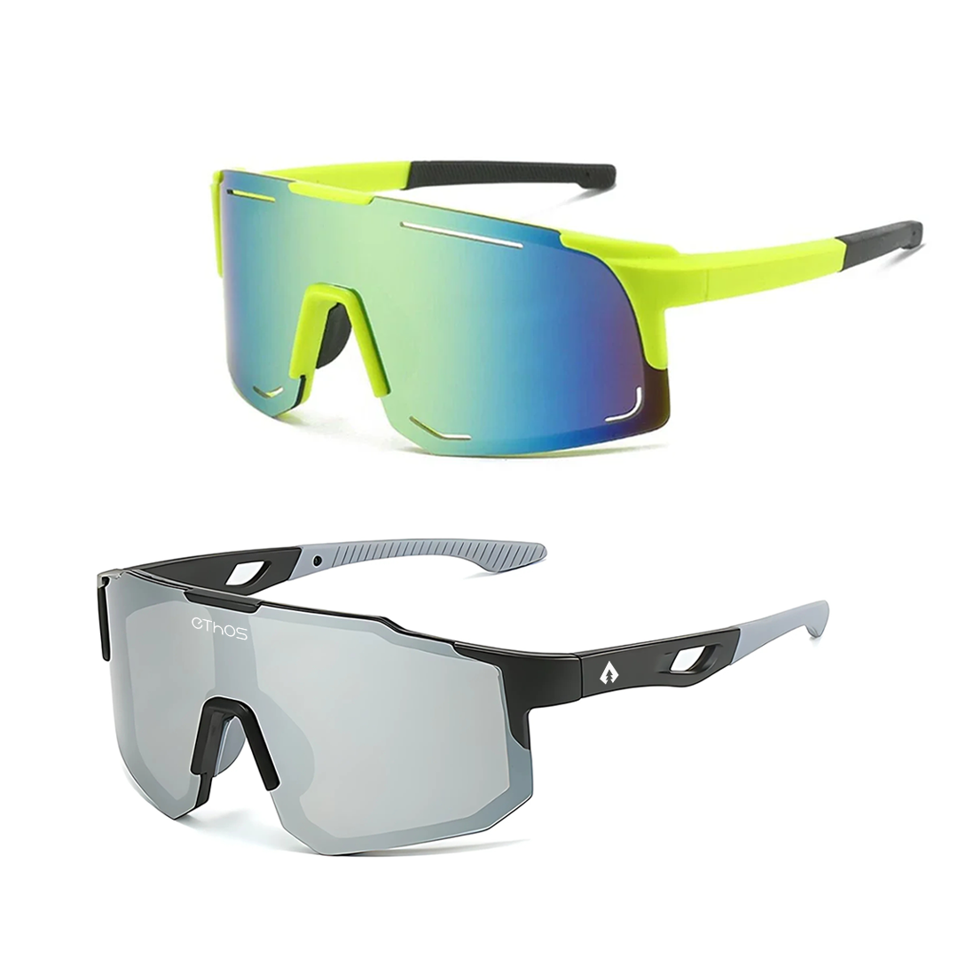 Kit Windproof + Block - Óculos de Sol para Corrida Ciclismo