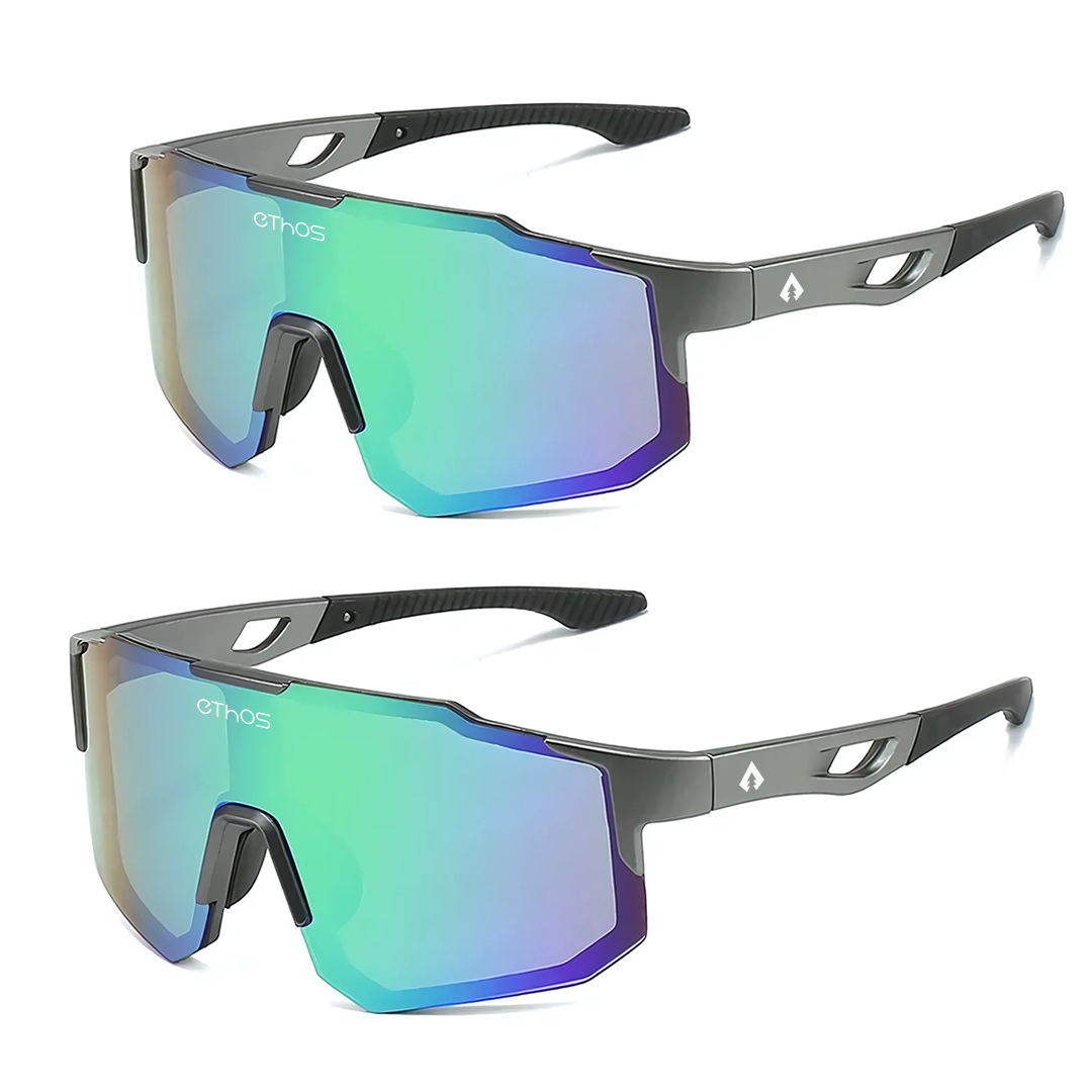 Kit 2 Windproof - Óculos de Sol para Corrida Ciclismo