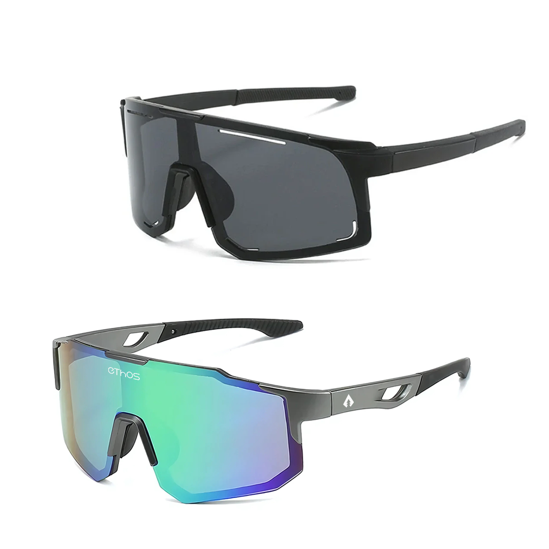 Kit Windproof + Block - Óculos de Sol para Corrida Ciclismo