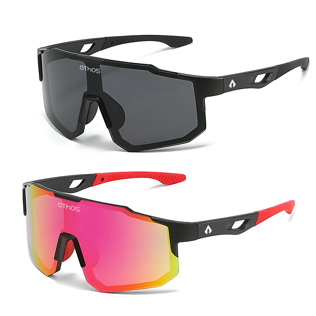 Kit 2 Windproof - Óculos de Sol para Corrida Ciclismo