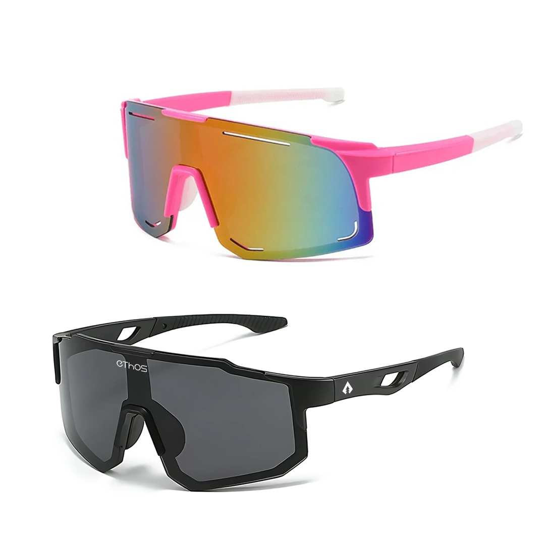 Kit Windproof + Block - Óculos de Sol para Corrida Ciclismo