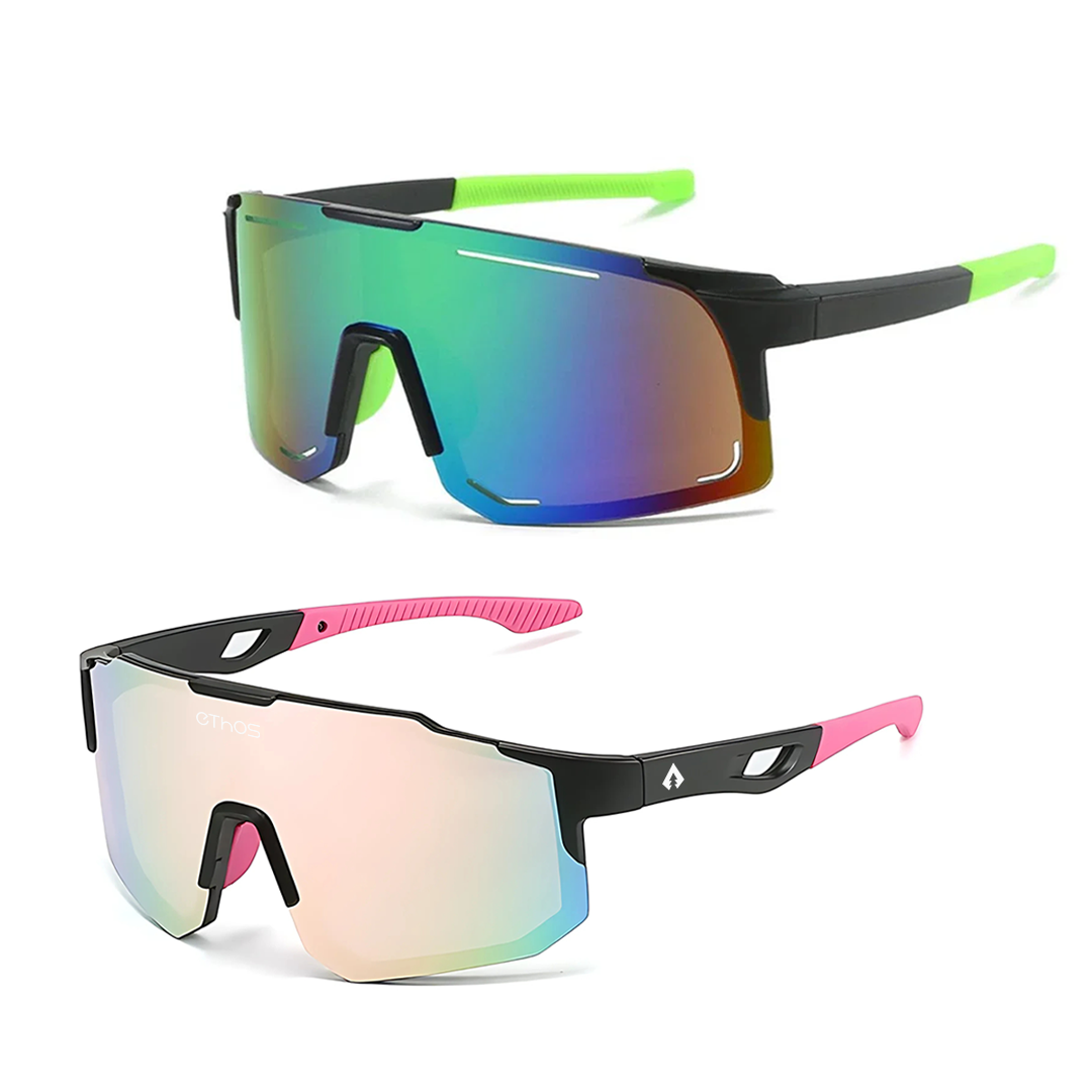 Kit Windproof + Block - Óculos de Sol para Corrida Ciclismo