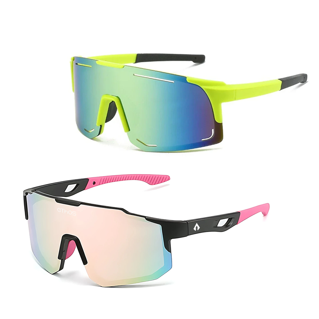 Kit Windproof + Block - Óculos de Sol para Corrida Ciclismo