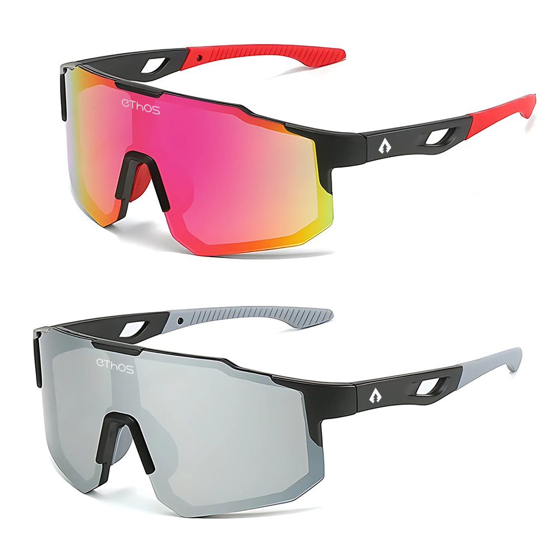 Kit 2 Windproof - Óculos de Sol para Corrida Ciclismo