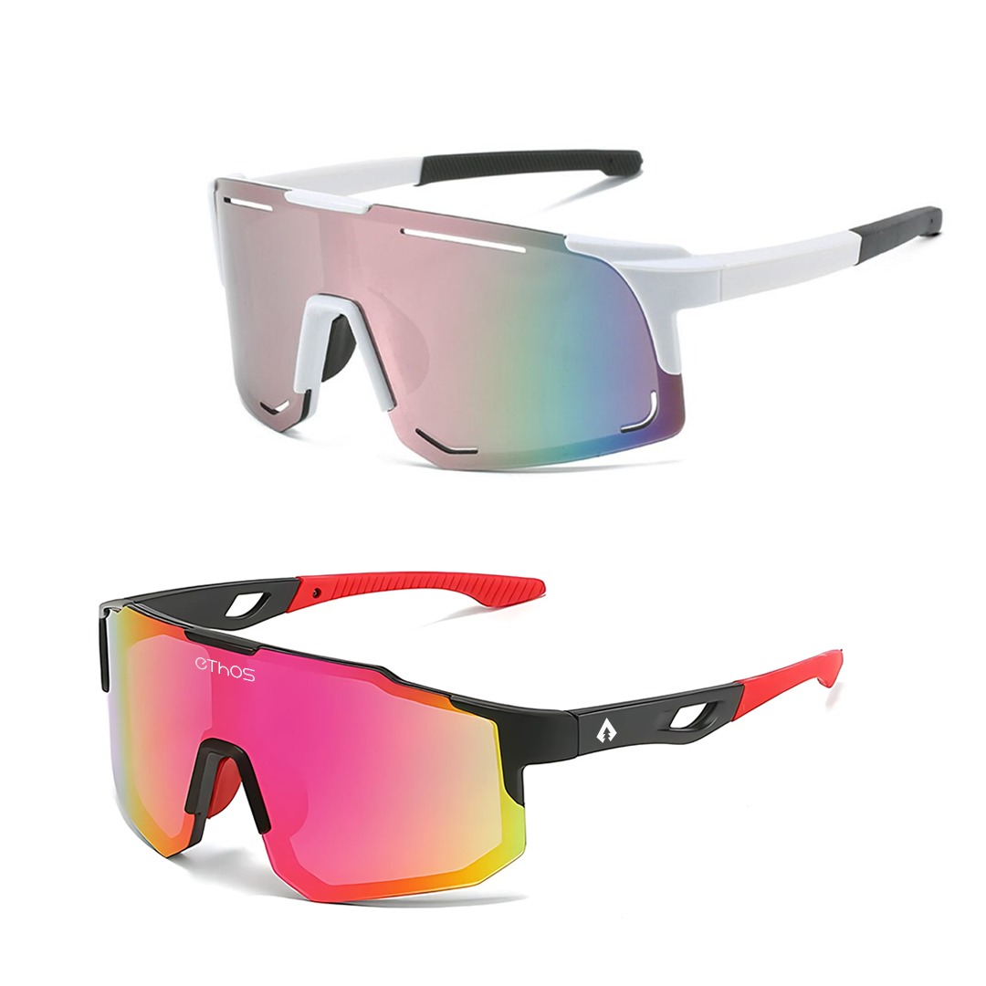 Kit Windproof + Block - Óculos de Sol para Corrida Ciclismo