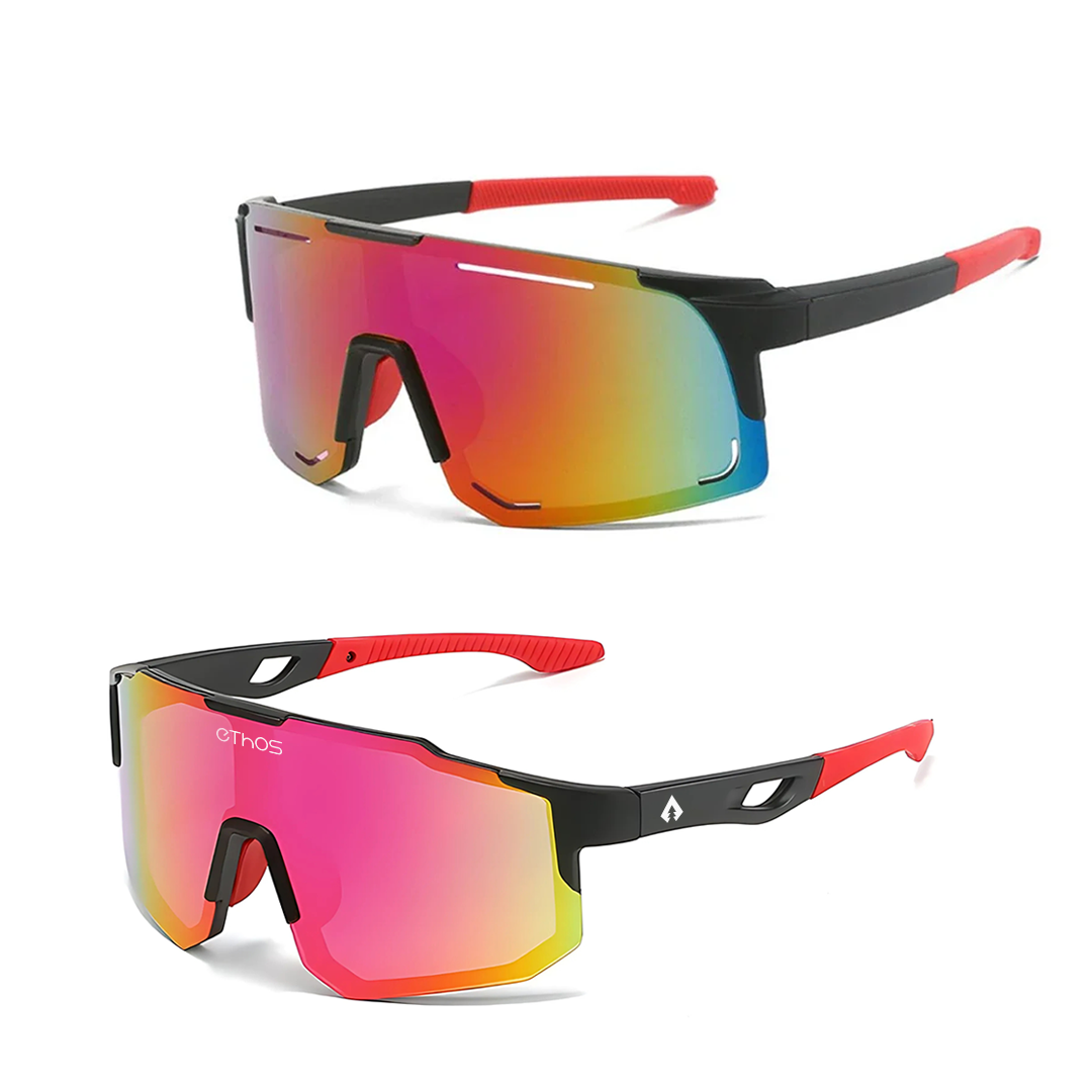 Kit Windproof + Block - Óculos de Sol para Corrida Ciclismo