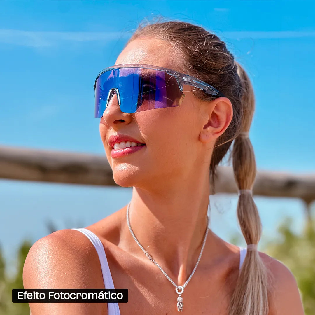 Vision Óculos Fotocromático - Óculos de Sol para Corrida Ciclismo e Beach Tennis