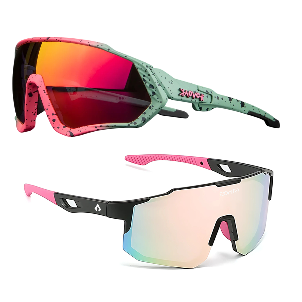 Kit Volcano + Windproof - Óculos de Sol para Corrida Ciclismo