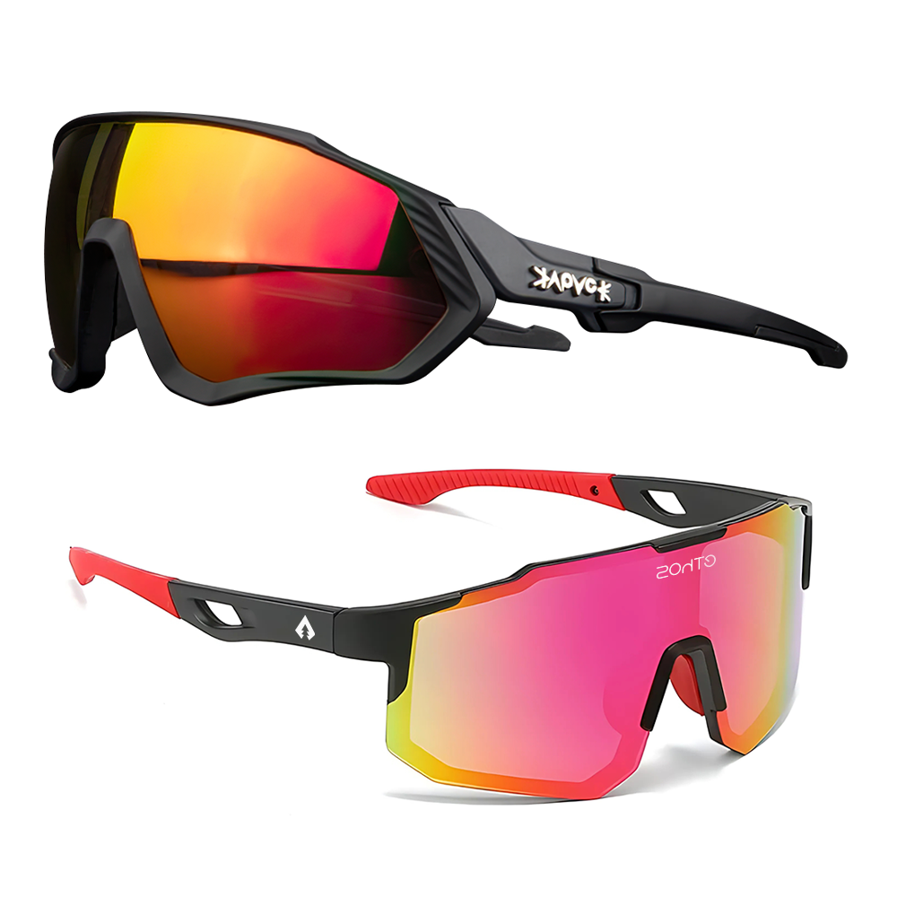 Kit Volcano + Windproof - Óculos de Sol para Corrida Ciclismo