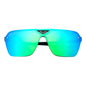 Óculos de sol Taylor modelo dia a dia em ângulo frontal na cor verde, disponível em: ethosloja.com.br